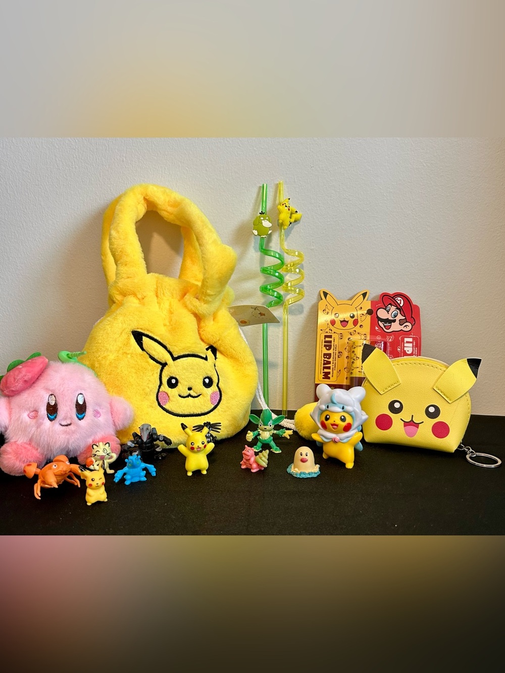 Pikachu Yellow Plush Tote Bag - Kids Toys